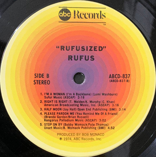 Rufus Featuring Chaka Khan* - Rufusized - Vinyl, LP, Album, Stereo 4