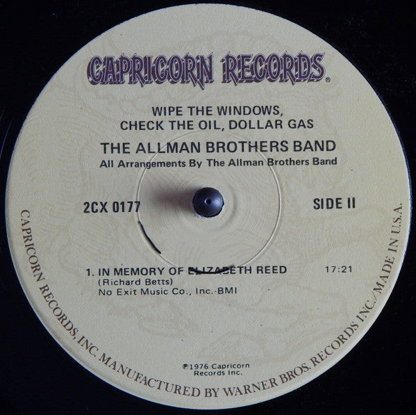 The Allman Brothers Band - Wipe The Windows, Check The Oil, Dollar Gas - Vinyl, LP, Album 6
