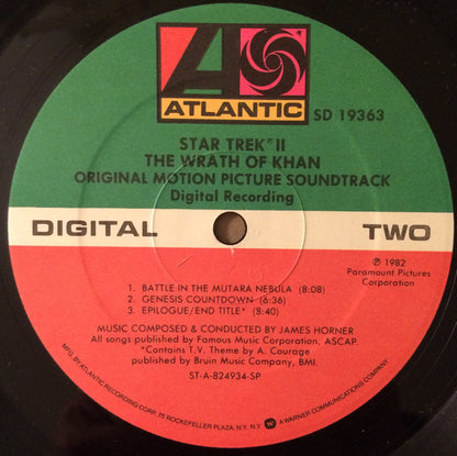 James Horner - Star Trek II: The Wrath Of Khan (Original Motion Picture Soundtrack) - LP 4