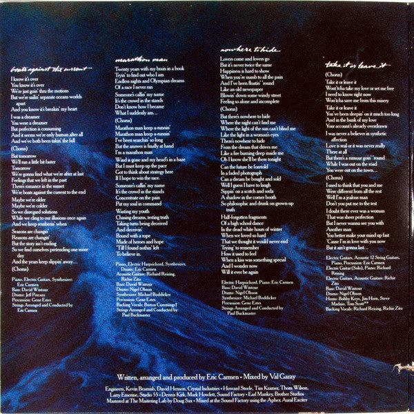 Eric Carmen - Boats Against The Current - LP 2
