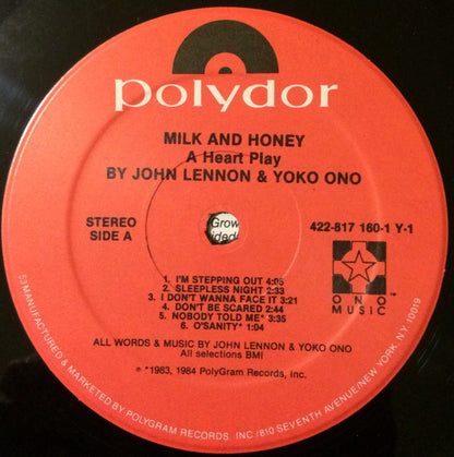 John Lennon & Yoko Ono - Milk And Honey - LP 3