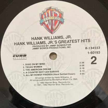 Hank Williams, Jr. - Hank Williams, Jr.'s Greatest Hits - LP 4