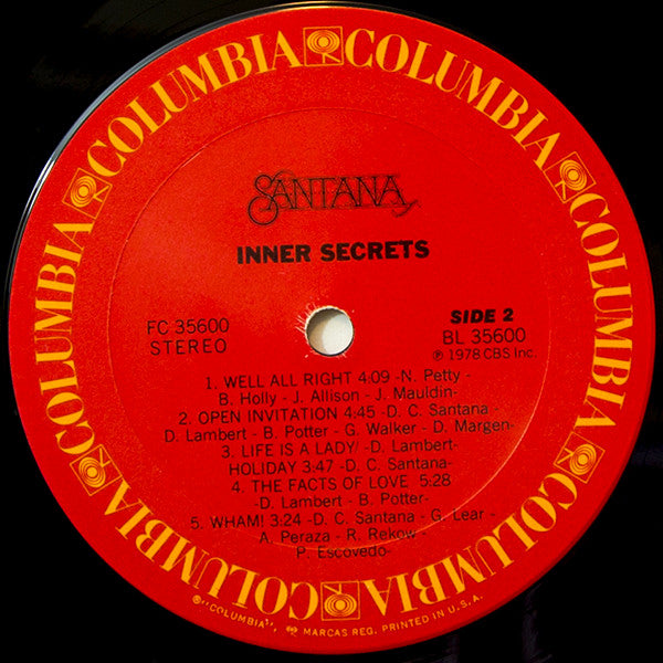 Santana - Inner Secrets - LP 4