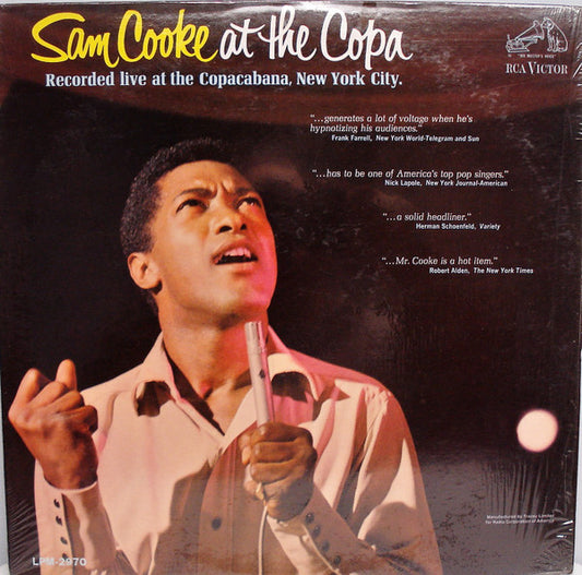 Sam Cooke - At the Copa - VINTAGE vinyl record for sale