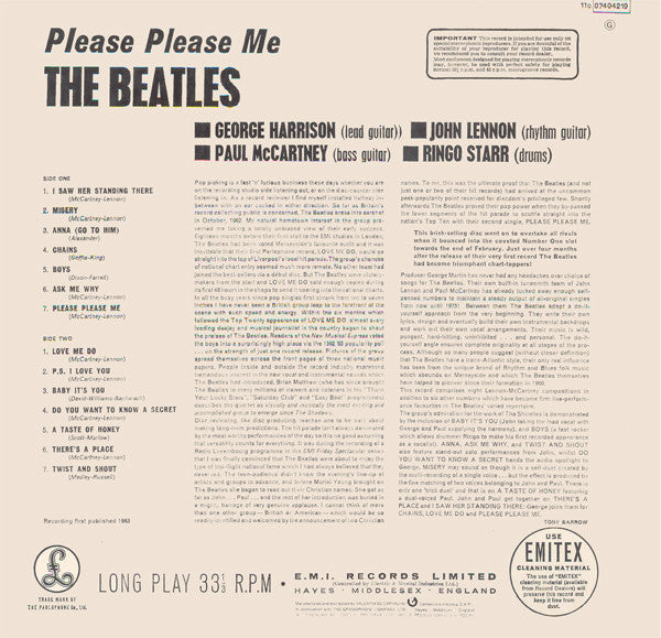 The Beatles - Please Please Me - LP 2