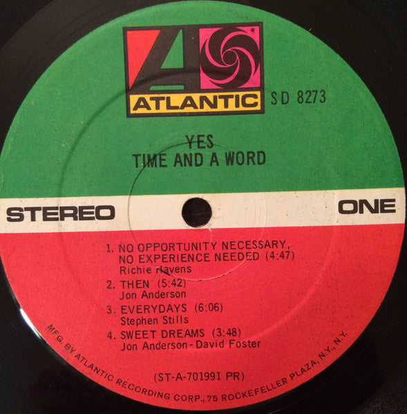 Yes - Time And A Word - LP 2