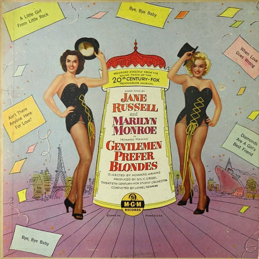 Jane Russell And Marilyn Monroe - Gentlemen Prefer Blondes (Recorded Directly From The Sound Track Of The 20th Century-Fox Technicolor Musical) - LP