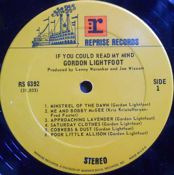 Gordon Lightfoot - If You Could Read My Mind - LP 3