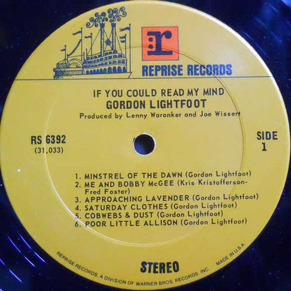 Gordon Lightfoot - If You Could Read My Mind - LP 3