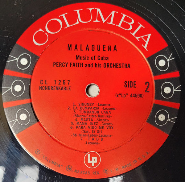 Percy Faith And His Orchestra - Malaguena (Music Of Cuba) - LP 4