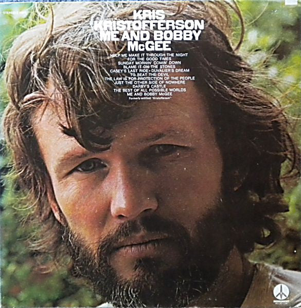 Kris Kristofferson - Me and Bobby McGee - VINTAGE vinyl record for sale