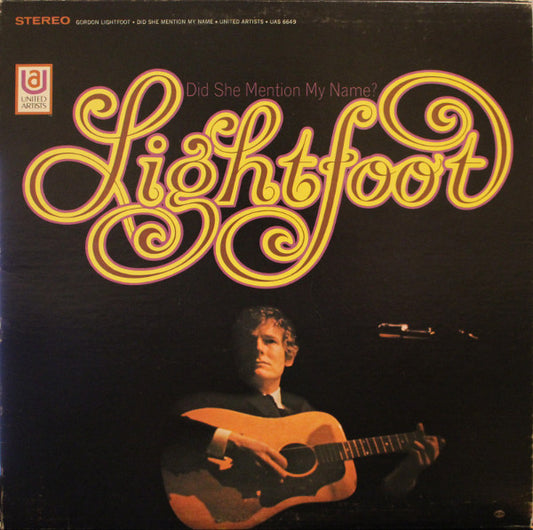Gordon Lightfoot - Did She Mention My Name - VINTAGE vinyl record for sale