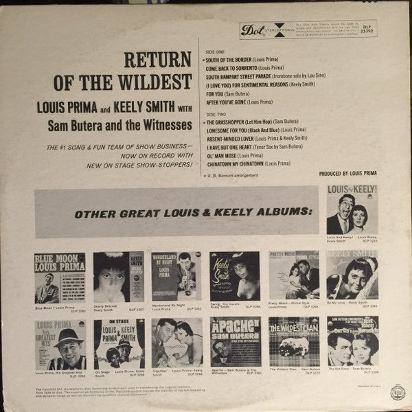 Louis Prima & Keely Smith - Return Of The Wildest - LP 2