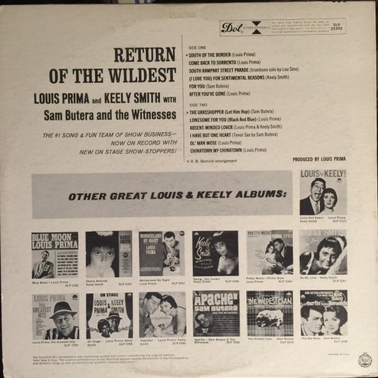 Louis Prima & Keely Smith - Return Of The Wildest - LP 2