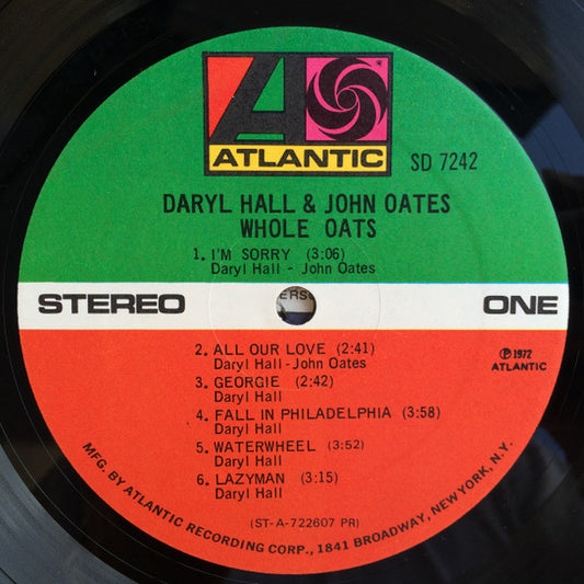 Daryl Hall & John Oates - Whole Oats - Vinyl, LP, Album, Stereo