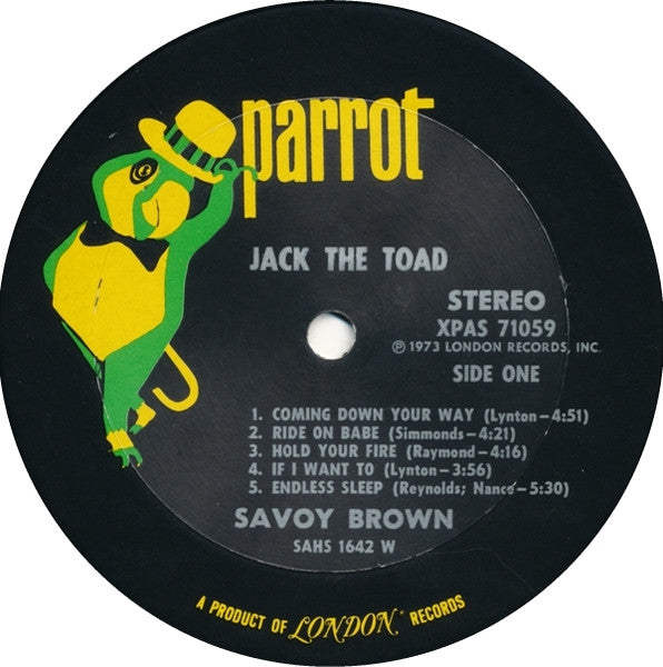 Savoy Brown - Jack The Toad - Vinyl, LP, Album 5