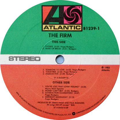 The Firm - The Firm - LP 3
