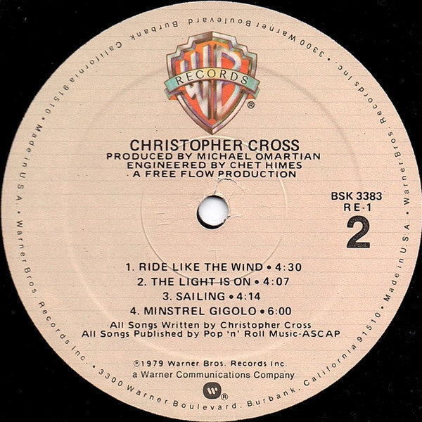 Christopher Cross - Christopher Cross - LP 4