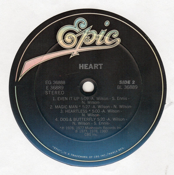 Heart - Greatest Hits / Live - Vinyl, LP, Compilation, Reissue, Stereo 4