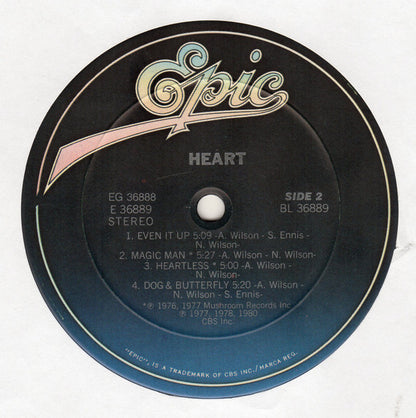 Heart - Greatest Hits / Live - Vinyl, LP, Compilation, Reissue, Stereo 4