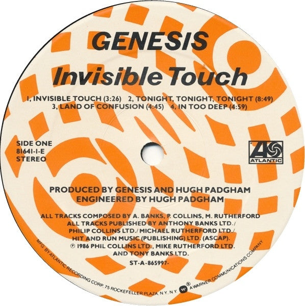 Genesis - Invisible Touch - LP 3