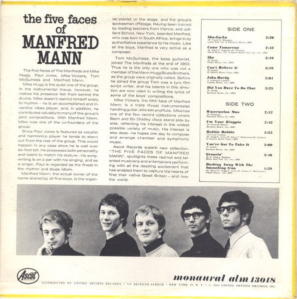 Manfred Mann - The Five Faces Of Manfred Mann - LP 2