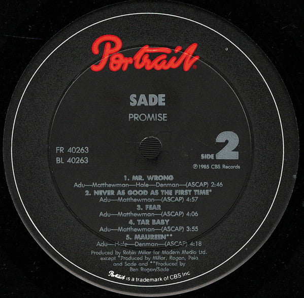 Sade - Promise - LP 4