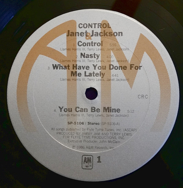 Janet Jackson - Control - LP 3