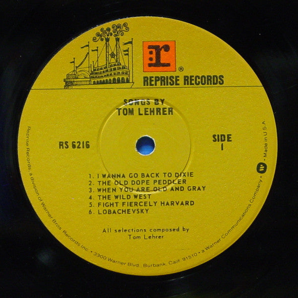 Tom Lehrer - Songs By Tom Lehrer - LP 3