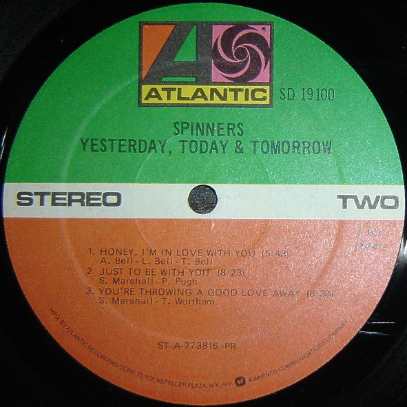 Spinners - Yesterday, Today & Tomorrow - LP 4