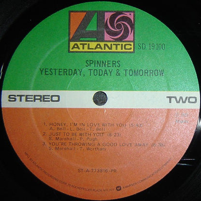 Spinners - Yesterday, Today & Tomorrow - LP 4