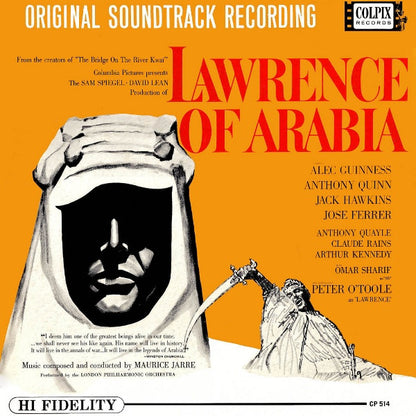 Maurice Jarre With The London Philharmonic Orchestra - Original Soundtrack Recording: Lawrence Of Arabia - LP