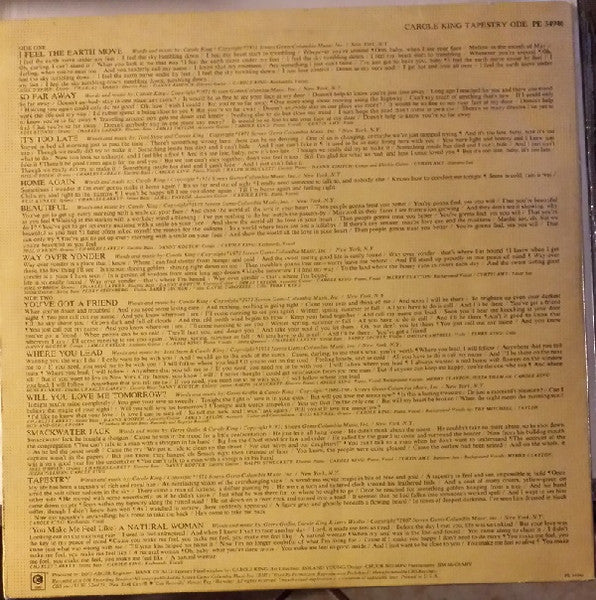 Carole King - Tapestry - LP 2