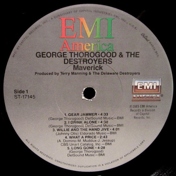 George Thorogood And The Destroyers - Maverick - LP 4