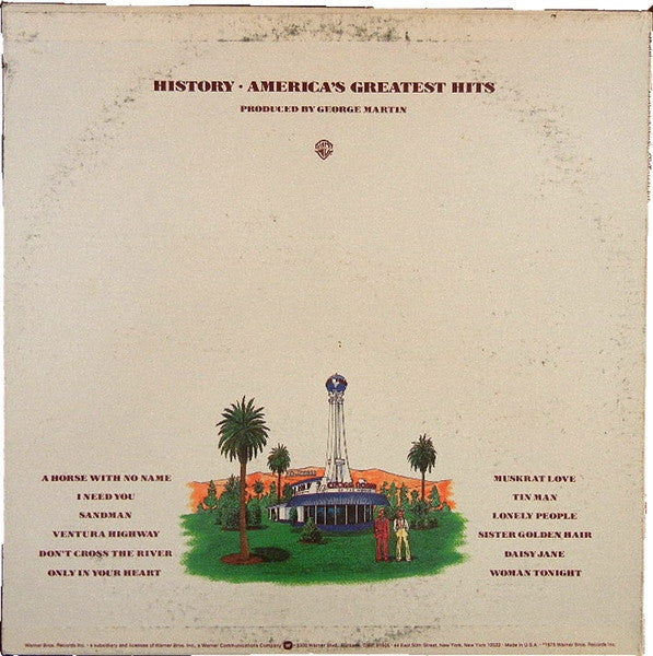 America - History · America's Greatest Hits - LP 2
