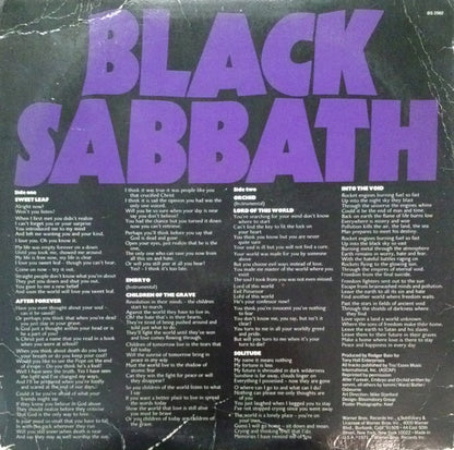 Black Sabbath - Master Of Reality - LP 2