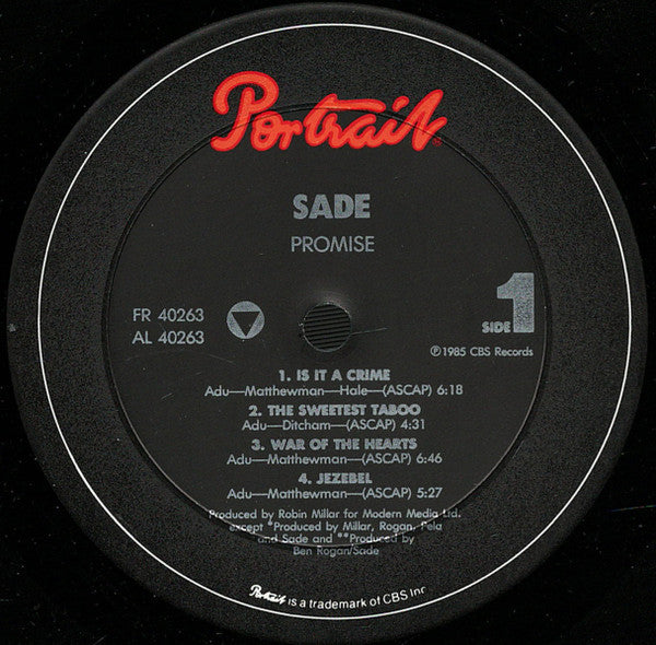 Sade - Promise - LP 3