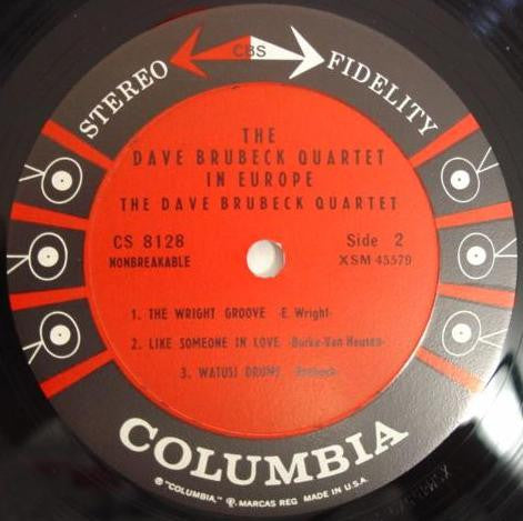 The Dave Brubeck Quartet - The Dave Brubeck Quartet In Europe - LP 4
