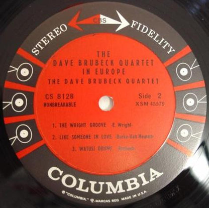 The Dave Brubeck Quartet - The Dave Brubeck Quartet In Europe - LP 4