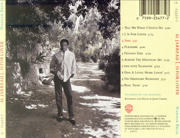 Al Jarreau - L Is For Lover - LP 2