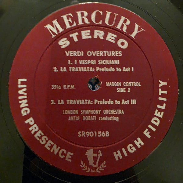 Verdi, London Symphony Orchestra, Antal Dorati - Overtures - LP 3