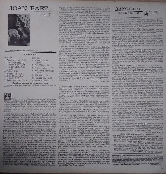 Joan Baez - Joan Baez Vol. 2 - LP 2