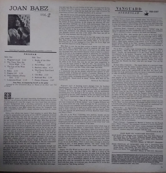 Joan Baez - Joan Baez Vol. 2 - LP 2