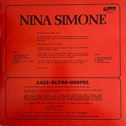 Nina Simone - Nina Simone - LP 2