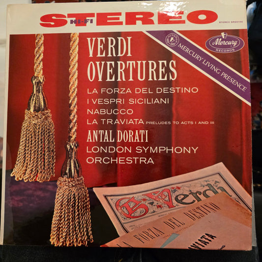 Verdi, London Symphony Orchestra, Antal Dorati - Overtures - LP