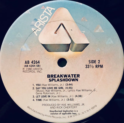 Breakwater - Splashdown - LP 4