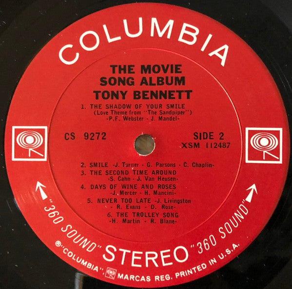 Tony Bennett - The Movie Song Album - Vinyl, LP, Album, Stereo 4