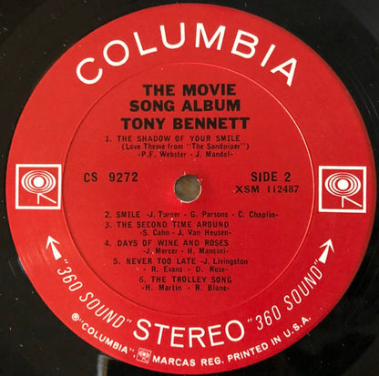Tony Bennett - The Movie Song Album - Vinyl, LP, Album, Stereo 4