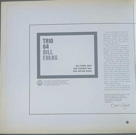 Bill Evans - Trio 64 - LP 2