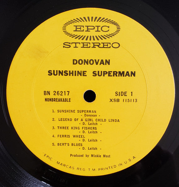 Donovan - Sunshine Superman - Vinyl, LP, Album, Stereo